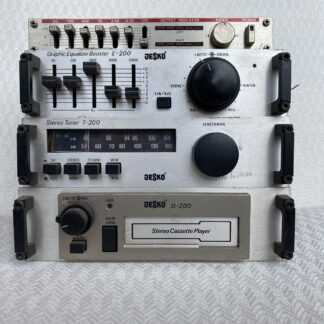 Jesko Graphic Equalizer Booster E-200 Stereo Tuner T-200 Stereo VCassette Player D-200